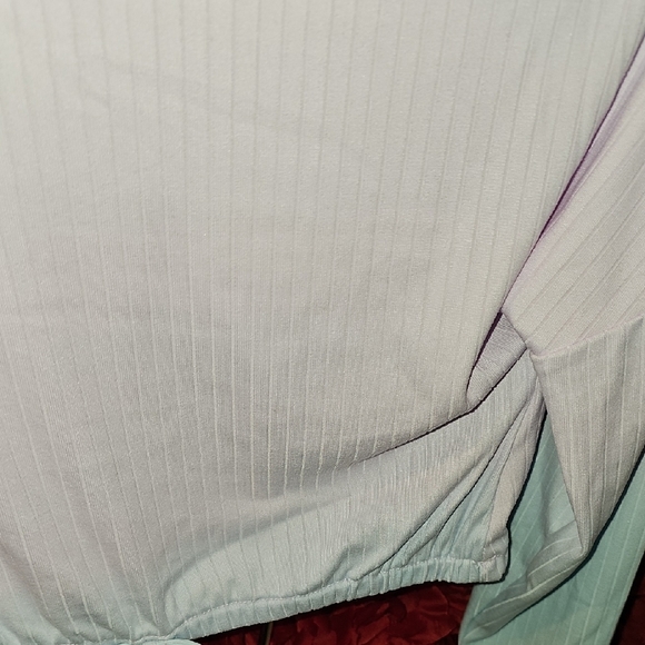 Sugar & Jade NWT Pastel Ombre Long Sleeve Top Tie Waist Size Small (8) - Picture 5 of 6